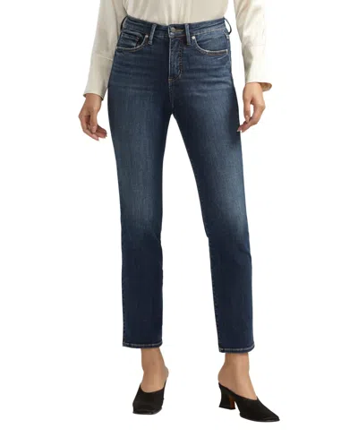 Silver Jeans Co. Women's Isbister High Rise Straight Leg Jeans In Indigo