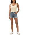 Silver Jeans Co. Women's Mid-rise Boyfriend Denim Shorts In Blue