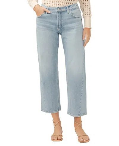 Silver Jeans Co. Women's Mid Rise Relaxed Straight Leg Jeans In Indigo