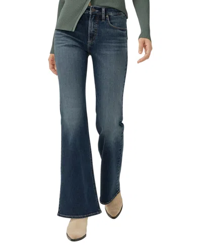 SILVER JEANS CO. WOMEN'S MOST WANTED MID RISE FLARE LEG JEANS