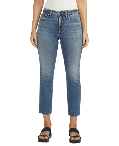 Silver Jeans Co. Women's Most Wanted Mid Rise Straight Jeans In Indigo