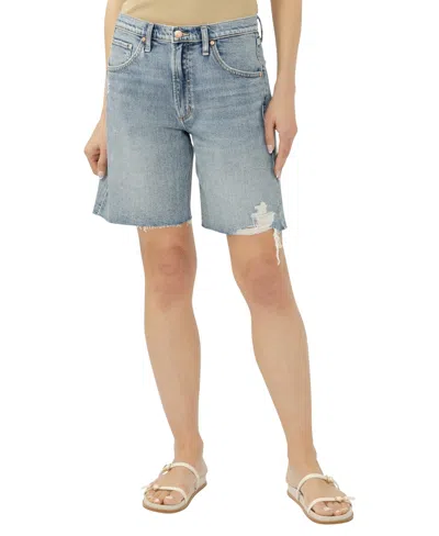 Silver Jeans Co. Women's Relaxed Bermuda Mid Rise Shorts