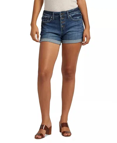 Silver Jeans Co. Women's Suki 4" Curvy Short In Medium Blue