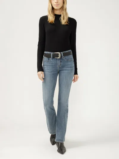 Silver Jeans Co. Women's Suki Mid Rise Bootcut Frontier Strong Jeans In Blue