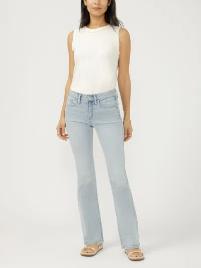 Silver Jeans Co. Women's Suki Mid Rise Bootcut Luxe Stretch Jeans In Blue