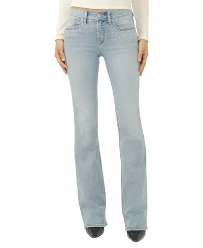 Silver Jeans Co. Women's Suki Mid Rise Bootcut Luxe Stretch Jeans In Blue