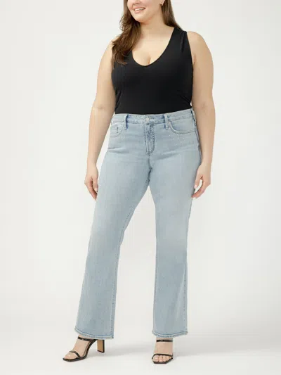 Silver Jeans Co. Women's Suki Mid Rise Bootcut Luxe Stretch Jeans Plus In Multi