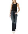 Silver Jeans Co. Women's Suki Mid Rise Curvy Fit Bootcut Jeans