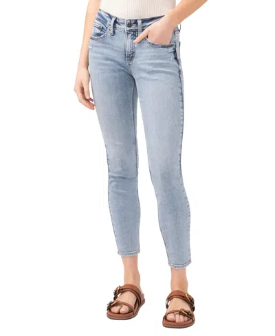 Silver Jeans Co. Women's Suki Mid Rise Curvy Fit Skinny Jeans