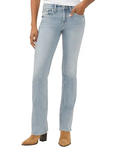 Silver Jeans Co. Women's Suki Mid Rise Curvy Fit Slim Bootcut Jeans