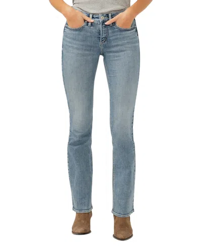Silver Jeans Co. Women's Suki Mid Rise Curvy Fit Slim Bootcut Jeans In Indigo