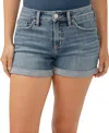 Silver Jeans Co. Suki Curvy Mid Rise Denim Shorts In Indigo