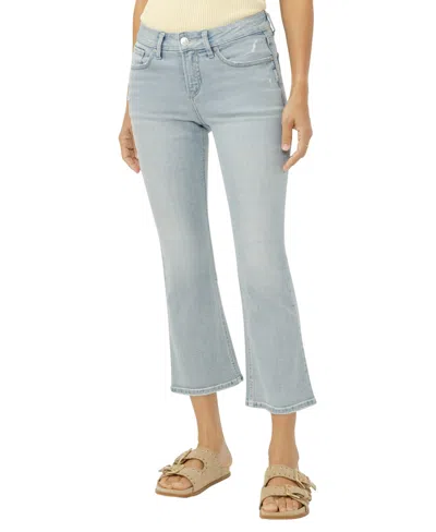 Silver Jeans Co. Women's Suki Mid Rise Luxe Stretch Kick Flare Jeans In Blue