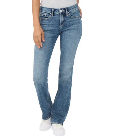 SILVER JEANS CO. WOMEN'S SUKI MID RISE SLIM BOOTCUT JEANS