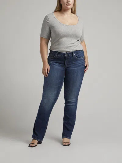 Silver Jeans Co. Women's Suki Mid Rise Slim Bootcut Jeans In Blue