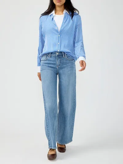 Silver Jeans Co. Women's Suki Mid Rise Wide Leg Knit Flex Jeans In Blue