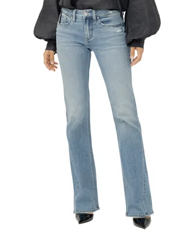 Silver Jeans Co. Women's Suki Mid-rise Bootcut Luxe Stretch Jeans In Haze