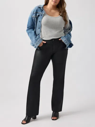 Silver Jeans Co. Women's Suki Slim Bootcut Jeans In Black