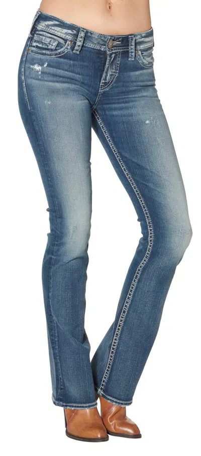 Silver Jeans Co. Women's Tuesday Mid Boot Jeans In Blue