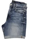 SILVER JEANS CO. WOMENS HIGH RISE RAW HEM CUTOFF SHORTS