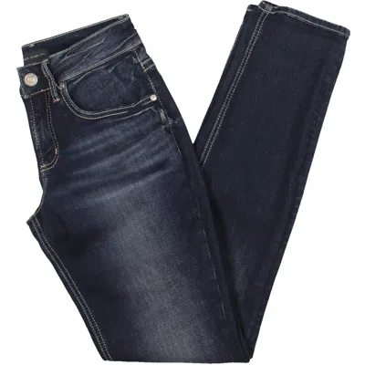 Silver Jeans Co. Womens High Rise Slim-leg Boyfriend Jeans In Multi