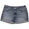 Silver Jeans Co. Womens Mid Rise Cuffed Denim Shorts In Multi