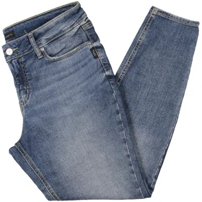 Silver Jeans Co. Womens Mid Rise Curvy Fit Skinny Jeans In Multi