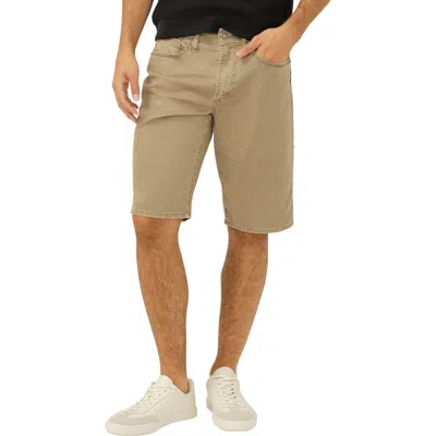 Silver Jeans Co. Zac 5-pocket Stretch Cotton Shorts In Brown