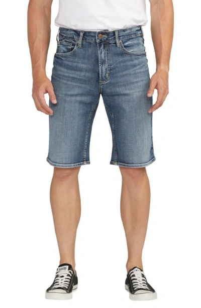 Silver Jeans Co. Zac Relaxed Fit Denim Shorts In Indigo