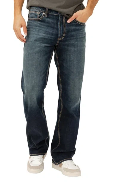 Silver Jeans Co. Zac Relaxed Fit Straight Leg Jeans In Blue