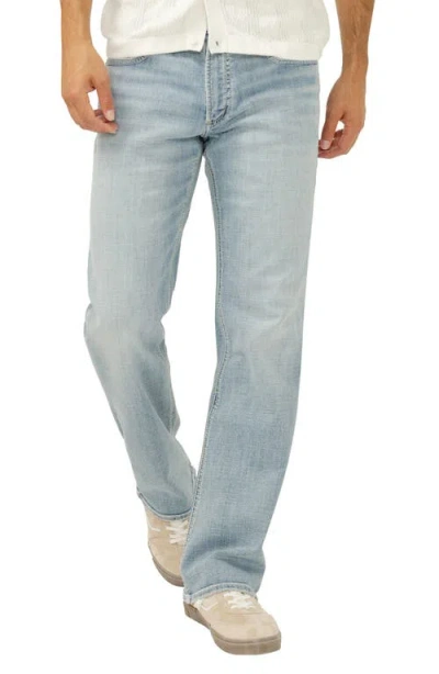 Silver Jeans Co. Zac Relaxed Fit Straight Leg Jeans In Blue