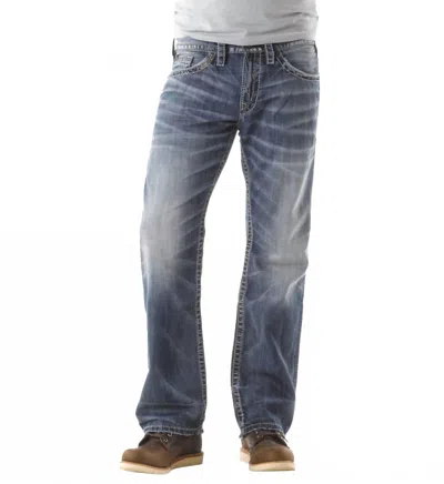 Silver Jeans Co. Zac Relaxed Fit Straight Leg Jeans In Light Vintage Wash In Multi