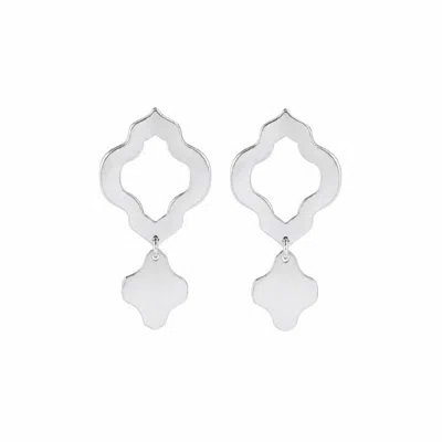 Silver Moon Women's Azure Arch Sterling Silver Earrings
