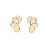 Silver Moon Women's Gold Sterling Silver Earrings – Soft Bloom In Gold