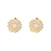 Silver Moon Women's Gold Sterling Silver Earrings – Solar Bloom In Gold