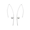 Silver Moon Women's Silver / White Sterling Silver Earrings - Line Of Light In Multi
