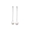 Silver Moon Women's Silver / White Sterling Silver Earrings – Falling Light In Multi