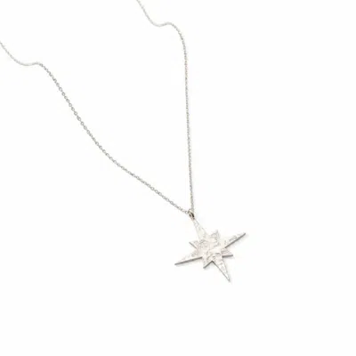 Silver Moon Women's Star Sterling Silver Necklace