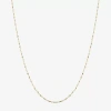 Silver Reflections 24k Gold Over Brass 18-24" Chain Necklace In Gold