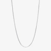 Silver Reflections Pure Silver Over Brass 16-30" Chain Necklace In Transparent