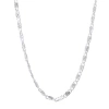 Silver Reflections Pure Silver Over Brass 18 Inch Link Chain Necklace In Transparent