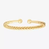 Silver Reflections Womens 14k Gold Over Brass Cuff Bracelet In Gold