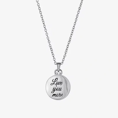 Silver Reflections Womens Pure Silver Over Brass 18 Inch Locket Necklace