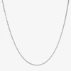 Silver Reflections Womens Pure Silver Over Brass 18 Inch Rolo Chain Necklace In Metallic