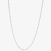 Silver Reflections Womens Pure Silver Over Brass 18 Inch Snake Chain Necklace In Transparent