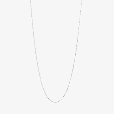 Silver Reflections Womens Pure Silver Over Brass 20 Inch Rope Chain Necklace In Transparent