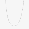 Silver Reflections Womens Pure Silver Over Brass 24 Inch Braid Chain Necklace In Transparent