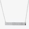 Silver Treasures Love You To The Moon And Back Sterling Silver 16 Inch Cable Pendant Necklace In Silver