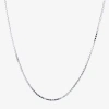 Silver Treasures Made In Italy Sterling Silver 16-30" Box Chain Necklace In Metallic