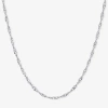 Silver Treasures Made In Italy Sterling Silver 16-30" Twist Chain Necklace In Silver